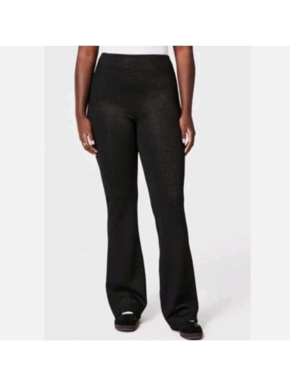 Spanx 50890R AirEssentials Slim & Flare Black Gunmetal Pants ( XS )